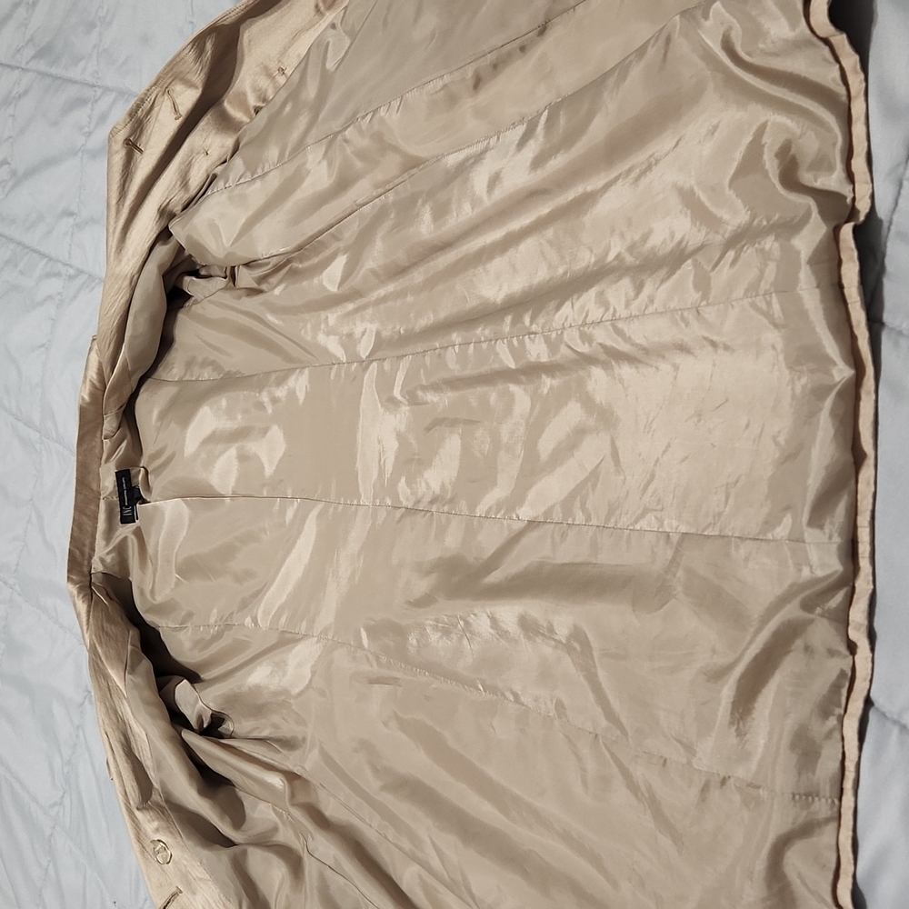 SALE! I.N.C. Champagne Dressy Trench Coat. - Picture 8 of 13